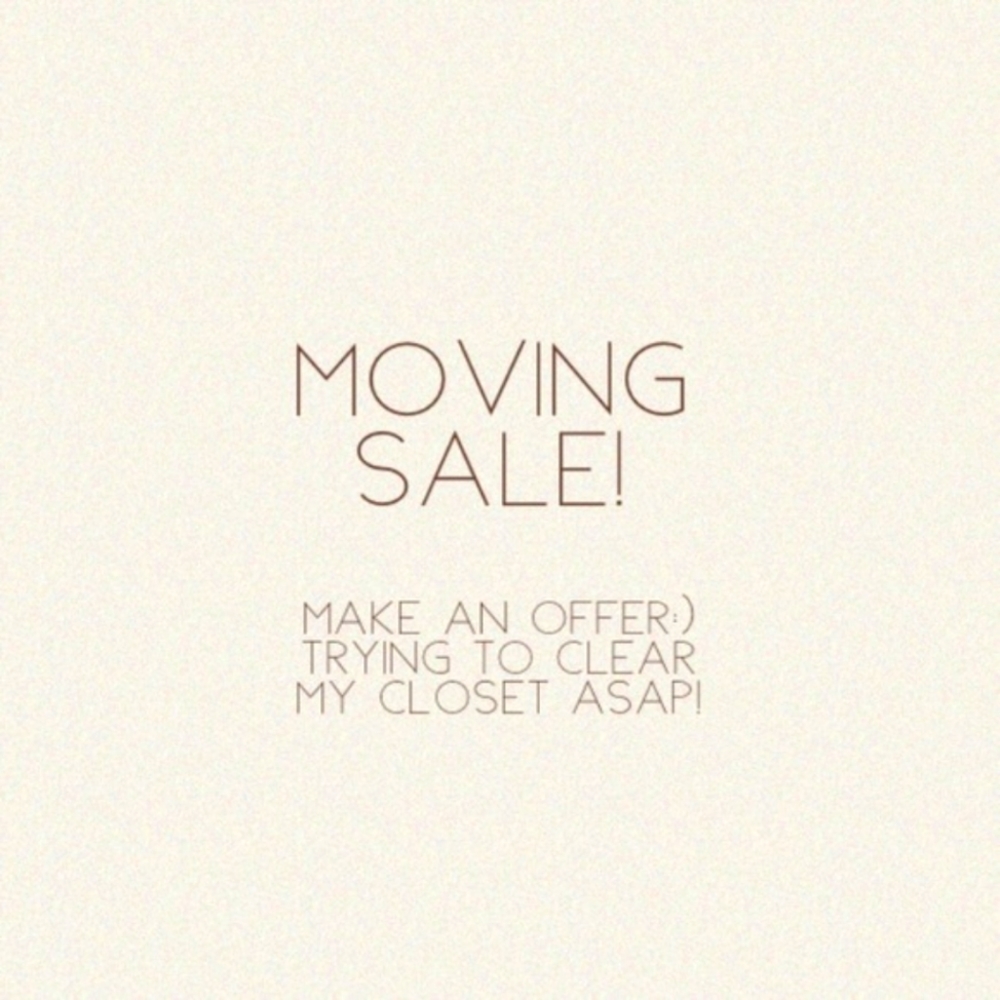 Moving sale make me an offer